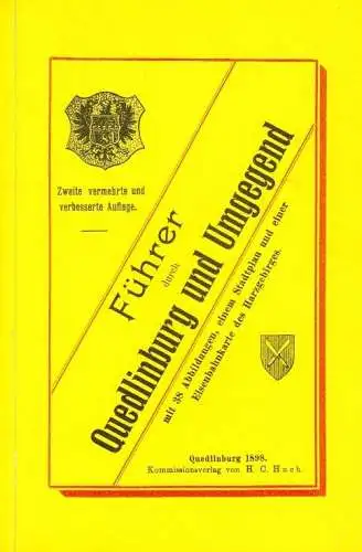 Buch: Führer durch Quedlinburg und Umgegend, 1990, Verlag Michael Kuhle