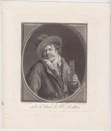 Kupferstich: Du Cabinet de Mr. Poullain, Kupferstich, De Vos, Charles Macret