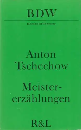 Buch: Meistererzählungen. Tschechow, Anton, 1979, Verlag Rütten & Loening