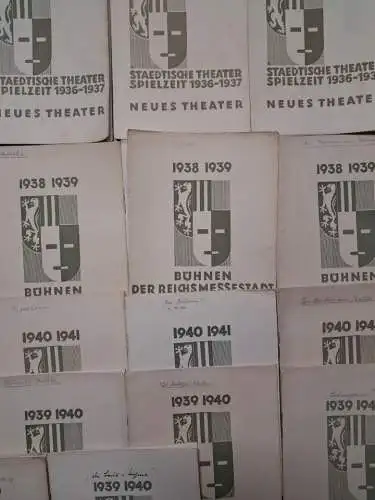 22 Programmhefte Städtisches Theater Leipzig / Bühnen der Reichsmessestadt
