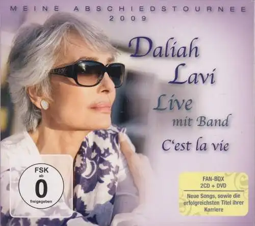 CD-Box: Daliah Lavi, C est la vie, Meine Abschiedstournee 2009, 2 CDs mit DVD