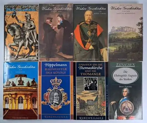 8 Bücher Wahre Geschichten / Kurzweiliges / Tatsachen, Tauchaer Verlag, Konvolut