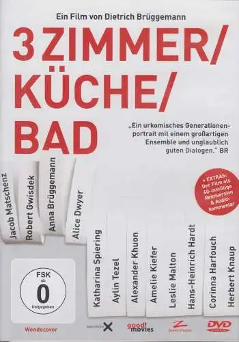 DVD: 3 Zimmer/Küche/Bad, 2013. Dietrich Brüggemann, Robert Gwisdek, Alice Dwyer