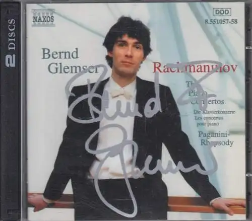 Doppel-CD: Bernd Glemser, Rachmaninov - The Piano Concertos, 1996, Naxos