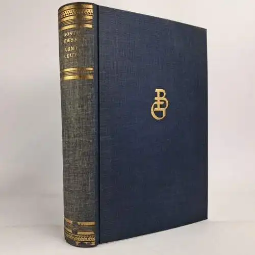 Buch: Arme Leute, F. M. Dostojewskij, Büchergilde Gutenberg, Kleine Romane