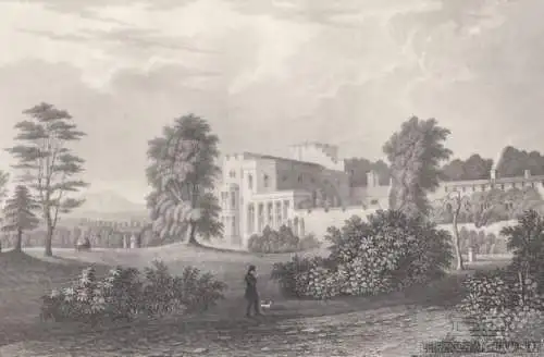 Brougham Hall, Westmorland (England). aus Meyers Universum, Stahlstich. 1850