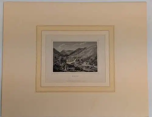 Stahlstich: Oker, A. Schüle, Ed. Brückner, Goslar, Ansicht, Originalgrafik