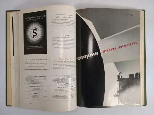 5 Hefte Graphik 7. Jahrgang 1954 Heft 7-12, A. Wannemacher, Maiwald Verlag