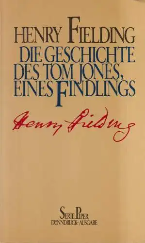 Buch: Die Geschichte des Tom Jones, eines Findlings, Fielding, Henry, Piper