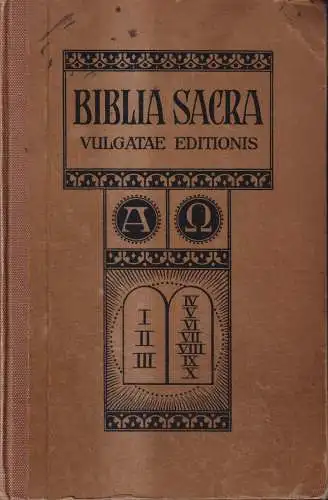 Bibel: Biblia Sacra Vulgatae, F. Michael Hetzenauer, 1914, Friedrich Pustet