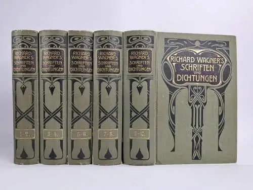 Buch: Richard Wagner - Gesammelte Schriften und Dichtungen, 10 in 5 Bänden