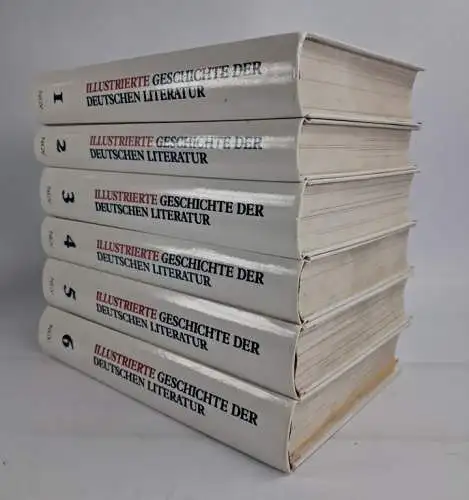 Buch: Illustrierte Geschichte der deutschen Literatur, 6 Bände. Naumann & Göbel
