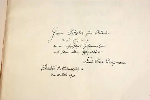 Buch: Widmungsblätter an Hans-Heinr. Reclam. 1909, Verlag Philipp Reclam jun