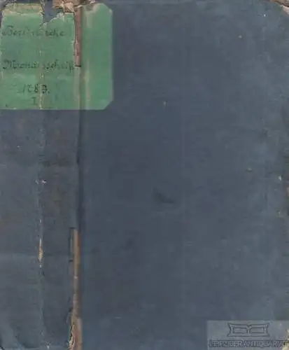 Berlinische Monatsschrift, Gedike, F. und J. E. Biester. 1789, gebraucht, gut