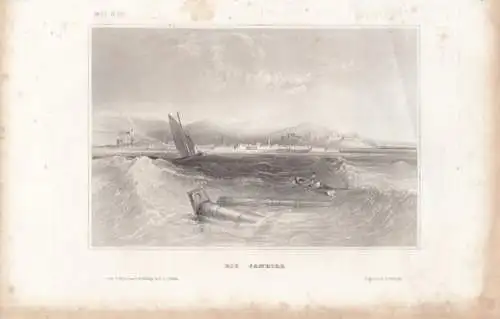 Rio Janeiro. aus Meyers Universum, Stahlstich. Kunstgrafik, 1850, gebrauc 264753