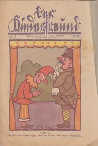 Heft: Der Kinderfreund Nr. 7 / 1926, Beilage zur Leipziger Volkszeitung