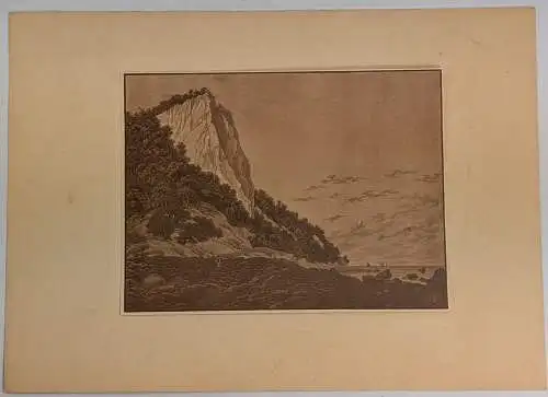 Lichtdruck: Der Königsstuhl auf Rügen, Caspar David Friedrich, Reprografie