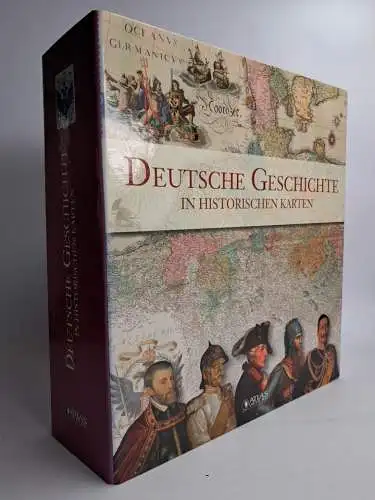 4 umfangreiche Ordner: Deutsche Geschichte in historischen Karten, Atlas Verlag