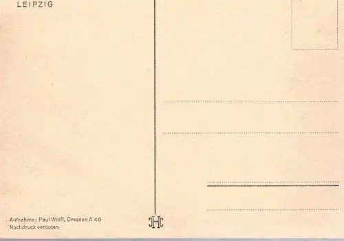 AK Leipzig. Neues Rathaus und Tauchnitzbrücke, Postkarte, gebraucht, gut