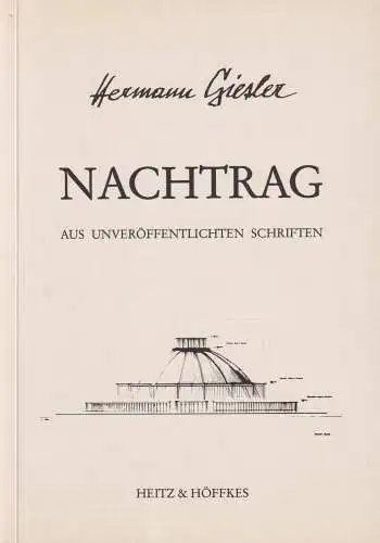 Buch: Nachtrag, Giesler, Hermann, 1988, Heitz & Höffkes, gebraucht