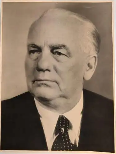 Fotografie: Wilhelm Pieck, 1959, VEB Verlag der Kunst, KPdSU, Russland