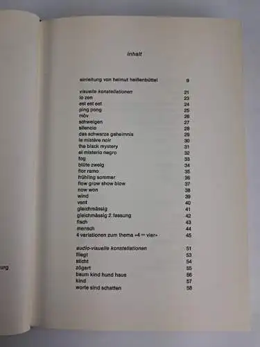 Buch: Worte sind Schatten, Die Konstellationen 1951-1968, Eugen Gomringer, 1969
