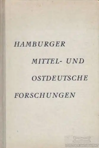 Buch: Hamburger Mittel- und Ostdeutsche Forschungen, Johansen, Paul u. a. 1957