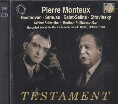Doppel-CD: Pierre Monteux, Beethoven. Strauss. Saint-Saens. Strawinsky, 2012