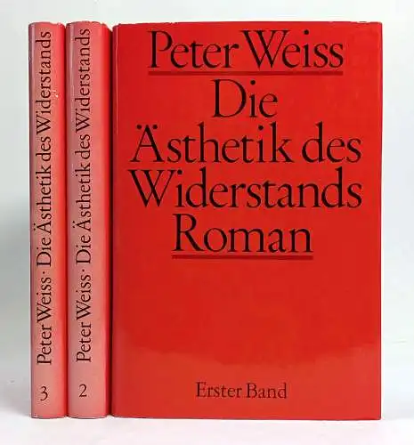 Buch: Die Ästhetik des Widerstands, Weiss, Peter. 3 Bände, 1983, Henschelverlag