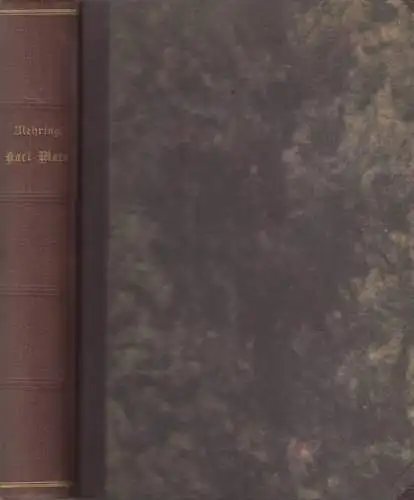 Buch: Karl Marx - Geschichte seines Lebens, Franz Mehring, 1919, gebraucht, gut