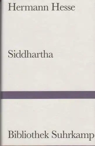 Buch: Siddhartha, Hesse, Hermann. Bibliothek Suhrkamp, 1969, Suhrkamp Verlag