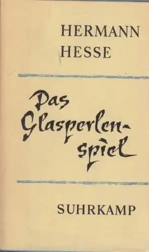 Buch: Das Glasperlenspiel, Hesse, Hermann. Gesammelte Werke, 1962