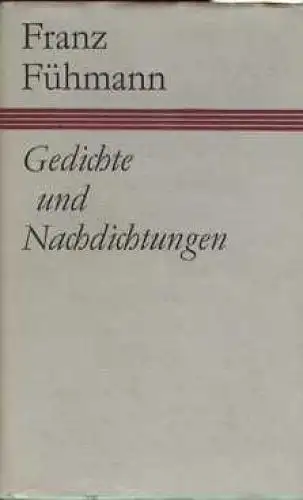 Buch: Gedichte und Nachdichtungen, Fühmann, Franz. 1984, Hinstorff Verlag
