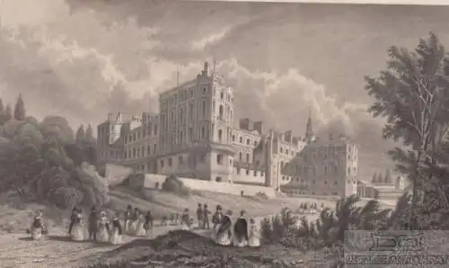 St. Germain. aus Meyers Universum, Stahlstich. Kunstgrafik, 1850, gebraucht, gut