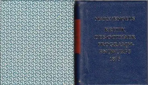 Buch: Kritik des Gothaer Programmentwurfs 1875, Marx, Karl / Engels, Friedrich
