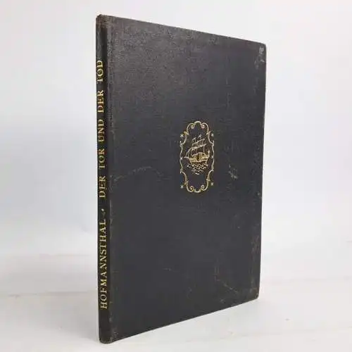 Buch: Der Tor und der Tod, Hugo von Hoffmannsthal, Insel Verlag, Lederausgabe