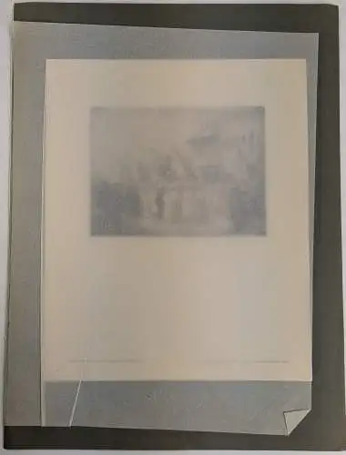 Originalradierung: Prozession, Hermann Kupferschmid,