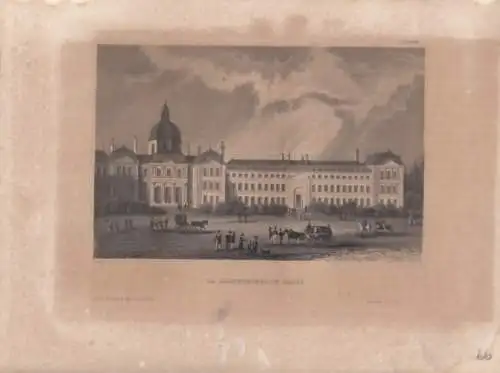 La Salpetriere in Paris. aus Meyers Universum, Stahlstich. Kunstgrafik, 1850