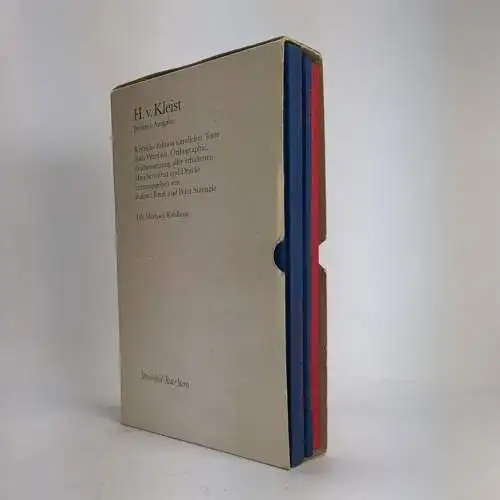 Kleist - Sämtliche Werke II/1: Michael Kohlhaas + Berliner Kleist-Blätter 3