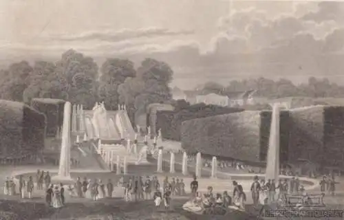 St. Cloud bei Paris. aus Meyers Universum, Stahlstich. Kunstgrafik, 1850 264442