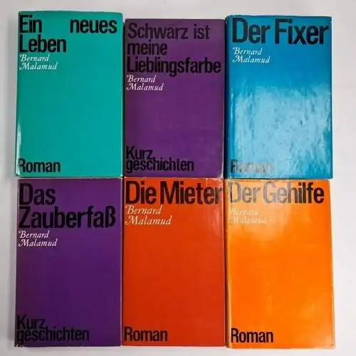 Buch: Bernard Malamud - Werke in Einzelbänden, 6 Bände, Volk und Welt