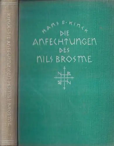 Buch: Die Anfechtungen des Nils Brosme, Roman. Kinck, Hans E. , 1926, H. Haessel