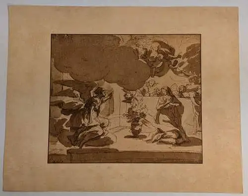 Lichtdruck: Mariae Verkündigung, Nicolas Poussin, Albertina Facsimile, 1818