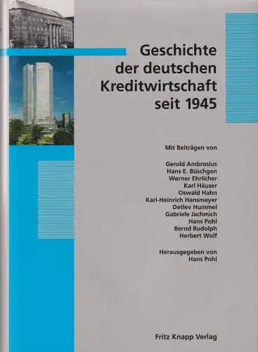 Buch: Geschichte der deutschen Kreditwirtschaft seit 1945, Ambrosius, Gerold