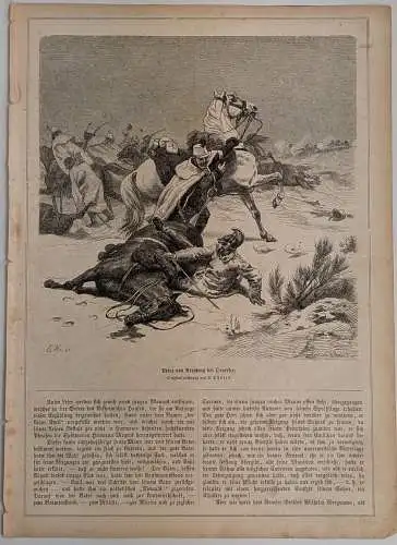 Holzstich: Prinz von Arenberg bei Oeversee, Daheim, Grafik, Repro, E. Hünten