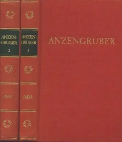 Buch: Anzengrubers Werke in zwei Bänden, Anzengruber, Ludwig. 2 Bände, 1971