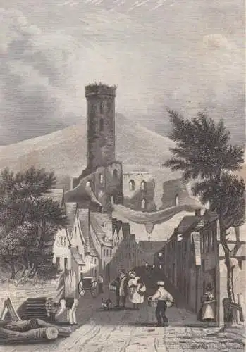 Eppstein. aus Meyers Universum, Stahlstich. Kunstgrafik, 1850, gebraucht, gut