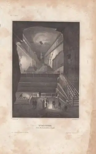 Wielitzka (Der Michalowiec-Saal). aus Meyers Universum, Stahlstich. Kunstgrafik