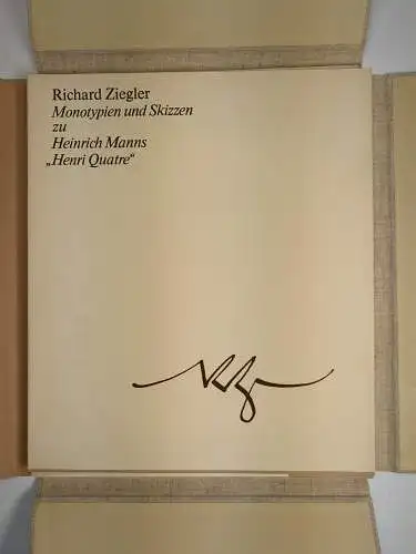 Buch: Monotypien und Skizzen zu Heinrich Manns Henry Quatre, Richard Ziegler