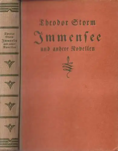 Buch: Immensee und andere Novellen. Theodor Storm, Martin Maschler Verlag
